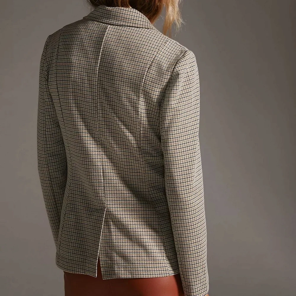 Maeve by Anthropologie Colkgiate Plaud Knit Blazer/ Med - Picture 3 of 7